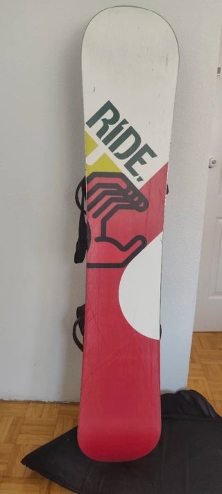 Tabla Snowboard Ride Ctrl 155cm + Fijaciones+Funda