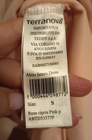 Abito elegante Terranova rosa taglia S