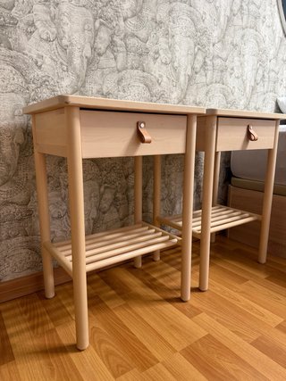 Conjunto Cómoda y 2 Mesitas Ikea Björksnäs