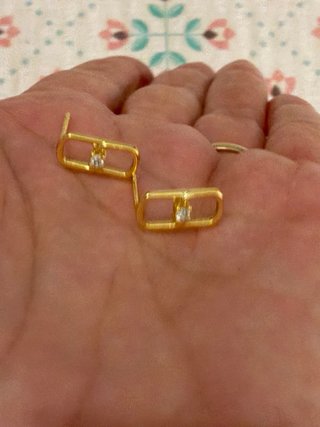 Pendientes Infinito Circonita Dorados
