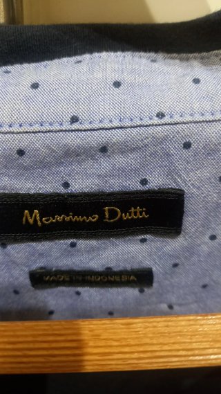 Polo Massimo Dutti chico azul
