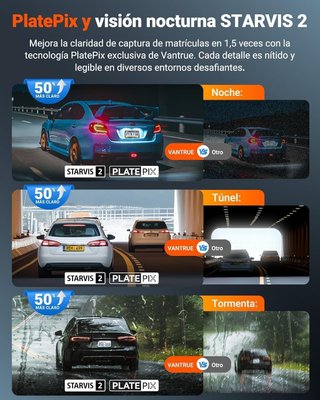 Vantrue N4S Triple Dashcam 3 Canales