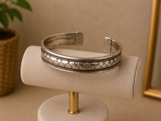 Pulsera Plata Diseño Étnico