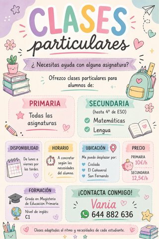 Clases particulares para primaria y secundaria