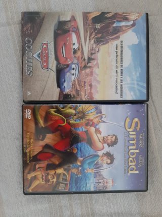 DVD Cars y Simbad La Leyenda de los Siete Mares