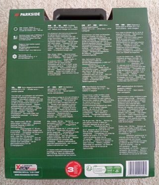 Aparafusadora Parkside 20v impacto - nova