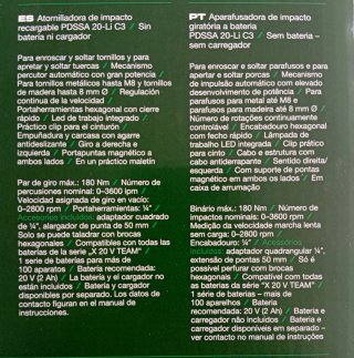 Aparafusadora Parkside 20v impacto - nova