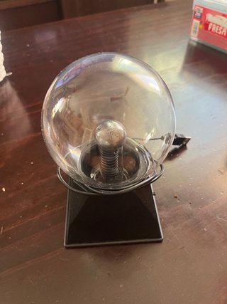 Lámpara de Plasma Negra y Transparente