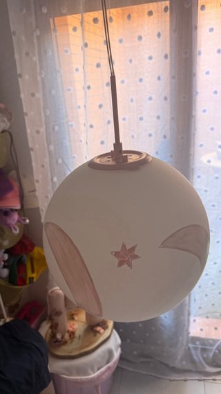 Lámpara infantil colgante rosa