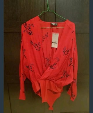Blusa Zara Roja Talla Única Nueva