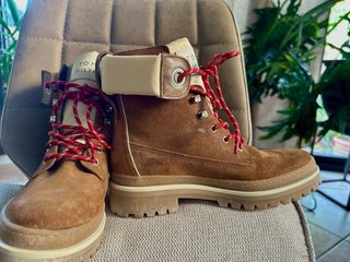 Anfibio Tommy Hilfiger camoscio marrone tg 38