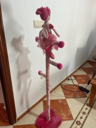 Percha infantil bailarina rosa