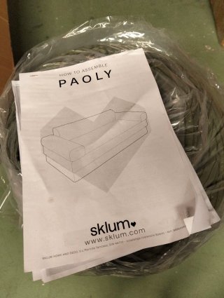 Sofá cama Sklum Paoly 2 plazas pana verde