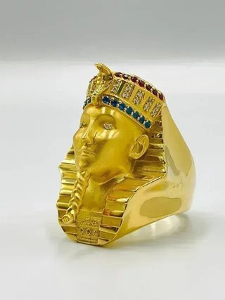 SELLO TUTANKAMON CIRCONITAS 18K