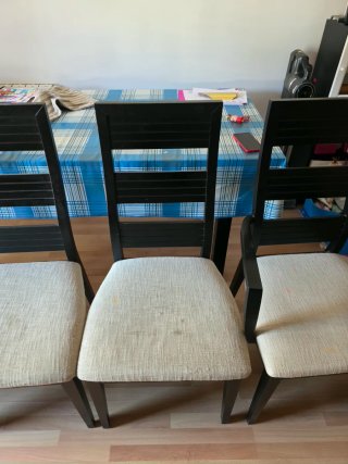 Sillas comedor madera maciza (6 unidades)