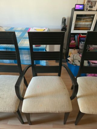 Sillas comedor madera maciza (6 unidades)