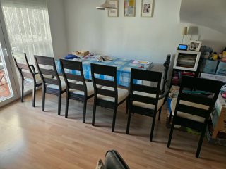 Sillas comedor madera maciza (6 unidades)