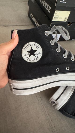 Converse All Star Zapatillas Negras Talla 39,5