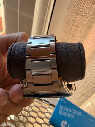 Reloj Lorus Cronógrafo VD53 Plata y Azul