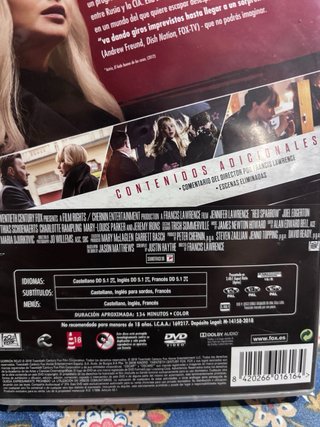 Film Red Sparrow DVD