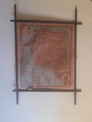 Mapa antiguo España y Portugal Paluzie