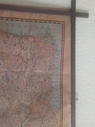 Mapa antiguo España y Portugal Paluzie
