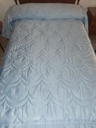 Edredón cama 1,05 azul