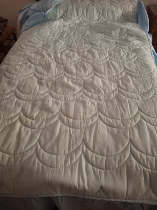 Edredón cama 1,05 azul