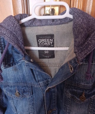 Chaqueta vaquera con capucha niño 10-12 años