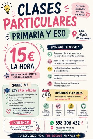 Clases particulares PRIMARIA Y ESO
