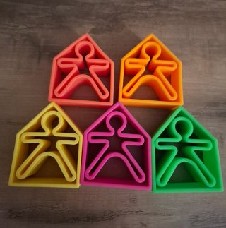 Set figuras silicona Dëna (5 kids+5 homes)