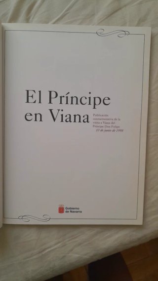Libro"El principe en Viana" Estado:Nuevo