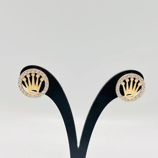 PENDIENTES CORONA CON CIRCONITAS