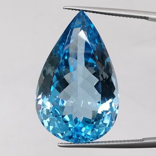 Topacio Azul Natural 62.62 ct - Talla Pera
