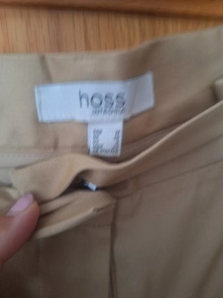 Pantalón recto camel
