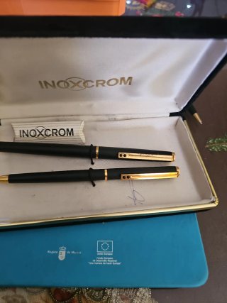 Estuche Inoxcrom Bolígrafo y Pluma