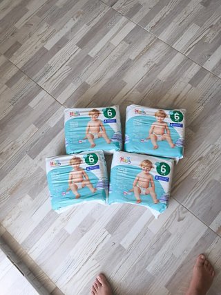 Mamia Talla 6 Pañales (4 paquetes) 3+ 1 gratis