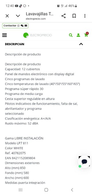 Lavavajillas Teka