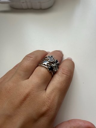 Anillo Tous Plata Negro