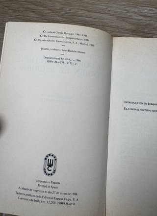 El coronel no tiene quien le escriba – Gabriel Gar