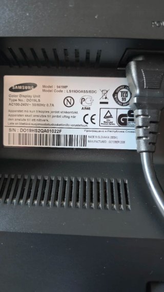 Monitor TV Samsung SyncMaster 941MP 19"