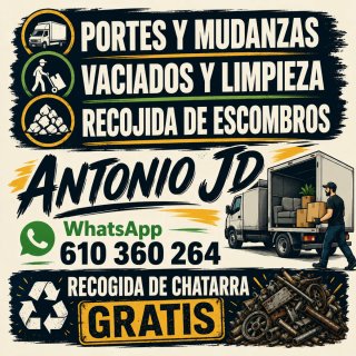 mudanzas portes  y limpieza