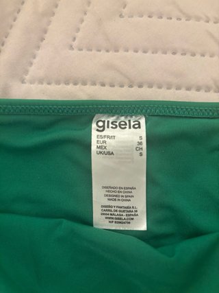 Bikini Gisela Verde y Dorado