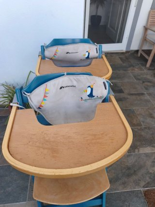 Trona Bebeconfort madera y azul