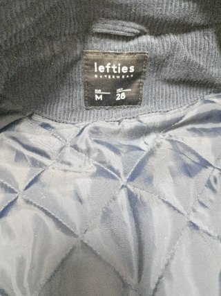 Abrigo pana Lefties azul talla M