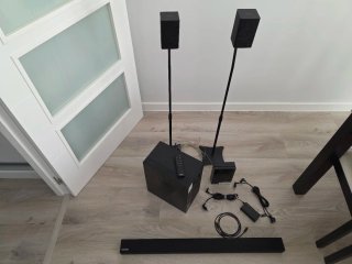 Barra Sonido Samsung + Satélites y Soportes