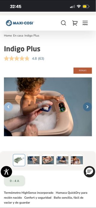 Bañera Maxi-Cosi Indigo Plus