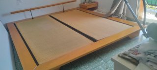 Cama Tatami Madera y Bambú