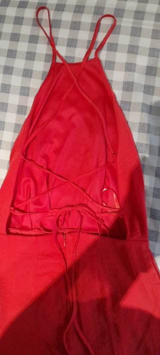 Vestido rojo fiesta, 2 en uno, talla 32 ASSOS
