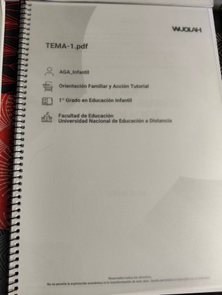 Conjunto de cuadernos de apuntes Ed. Infantil UNED